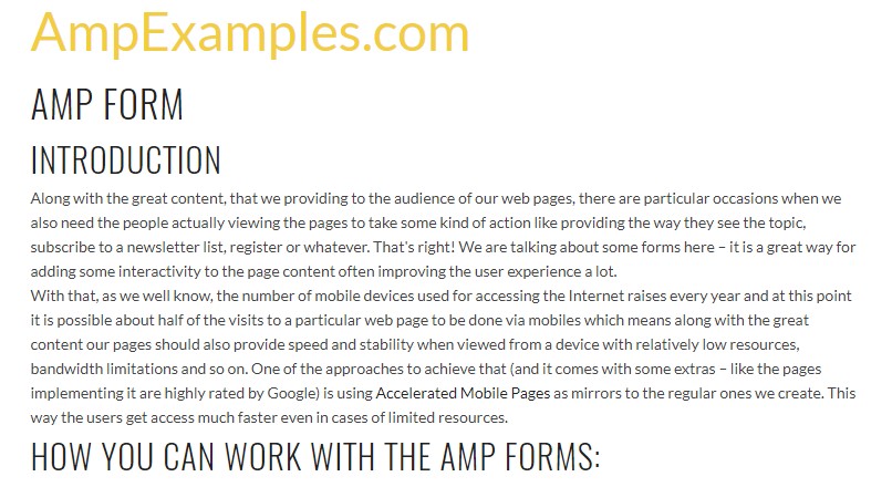 Why don't we  check AMP project and AMP-form  component?