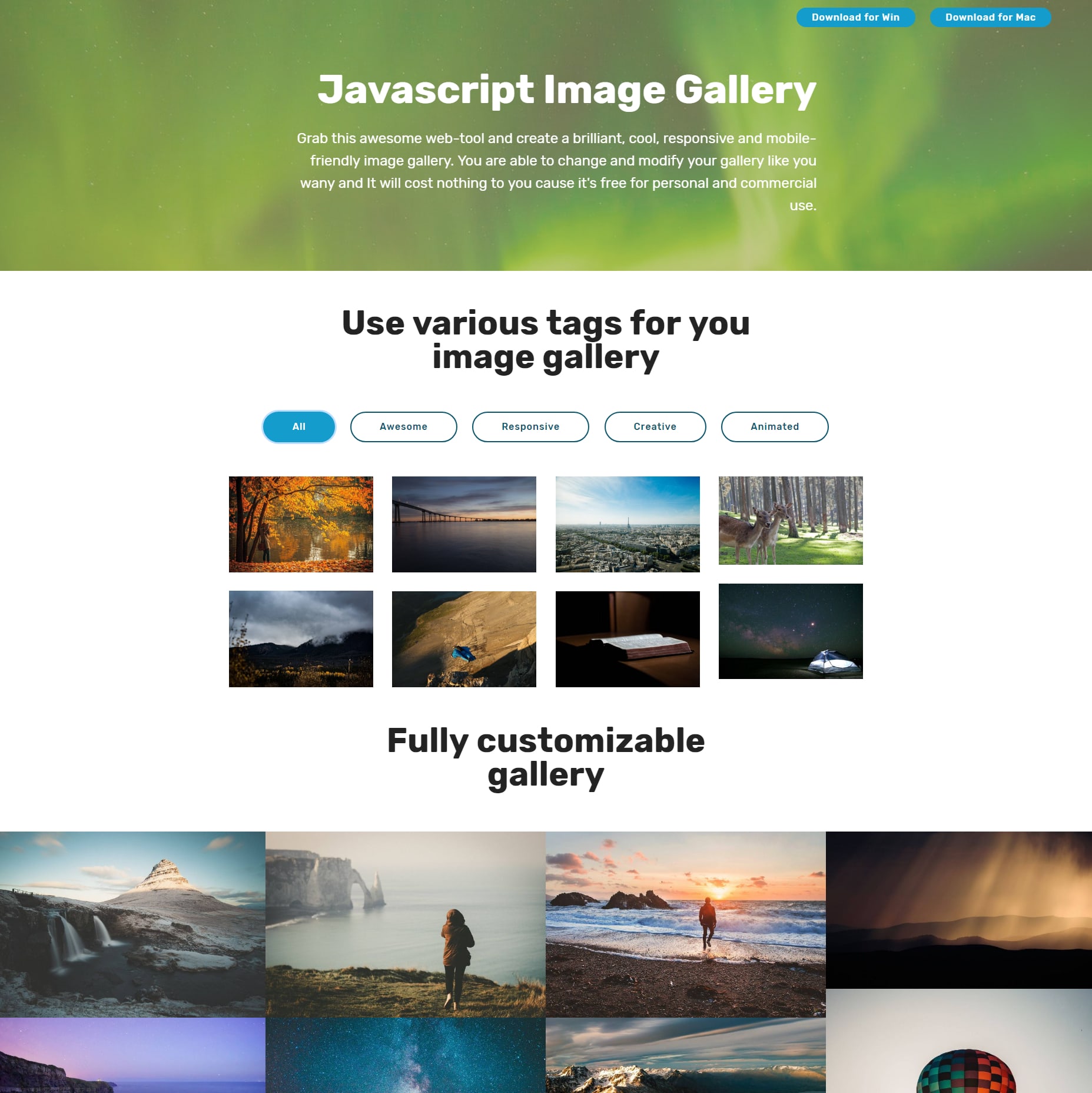 Responsive Bootstrap Illustration Gallery