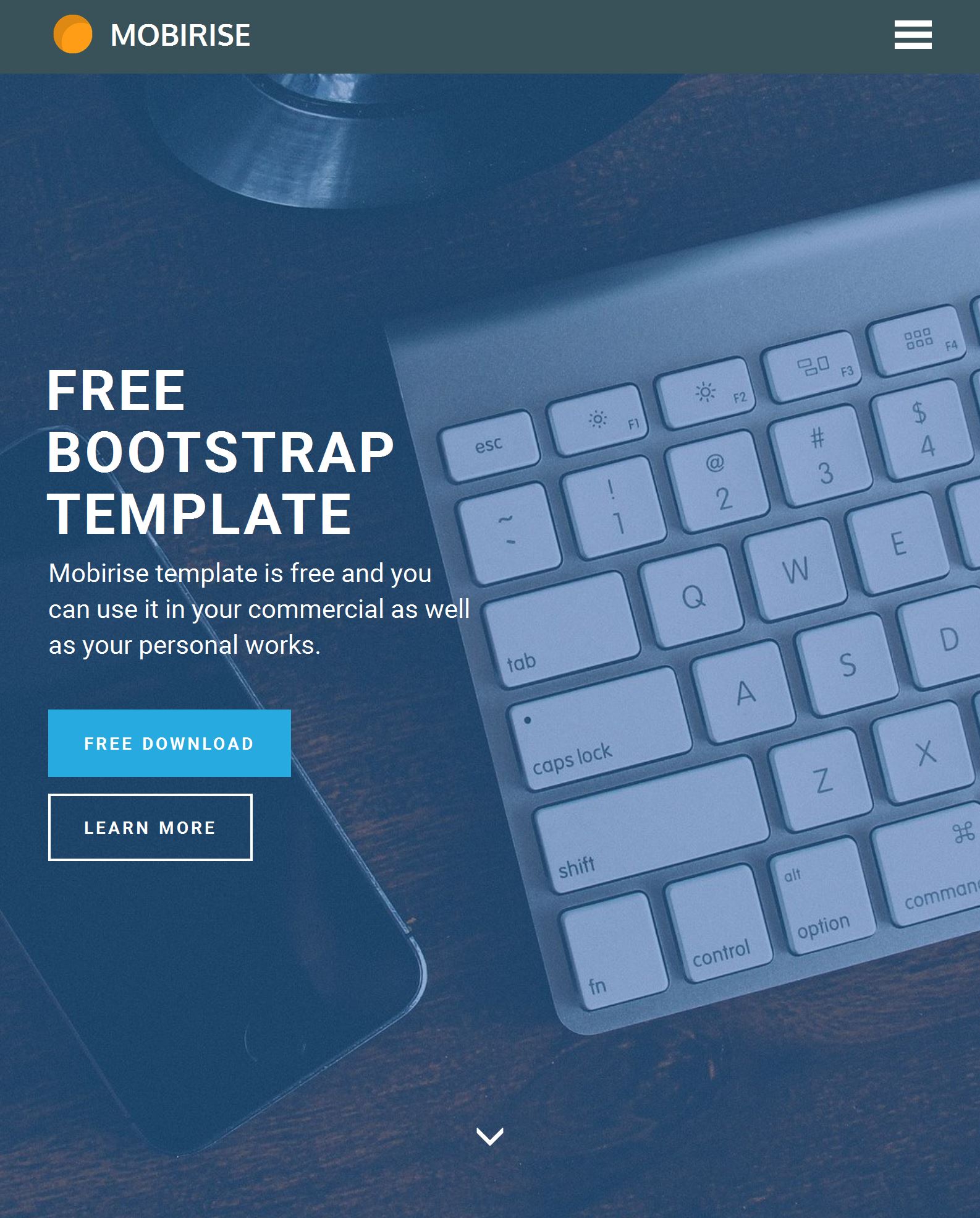 Responsive Bootstrap Template Free Download