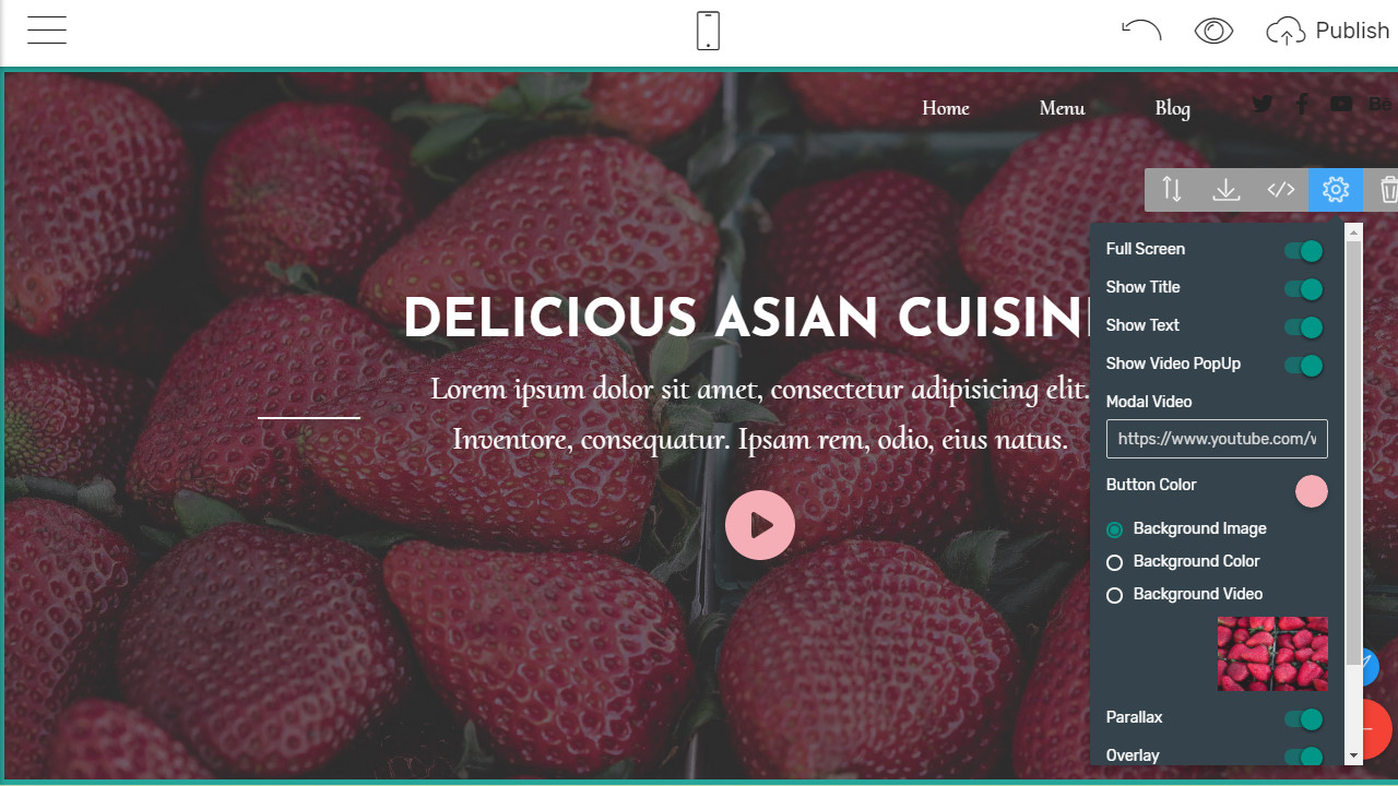 bootstrap navigation menu